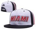 Miami-heat Basketball Cap Pro League Hat Adjustable Flat Cap