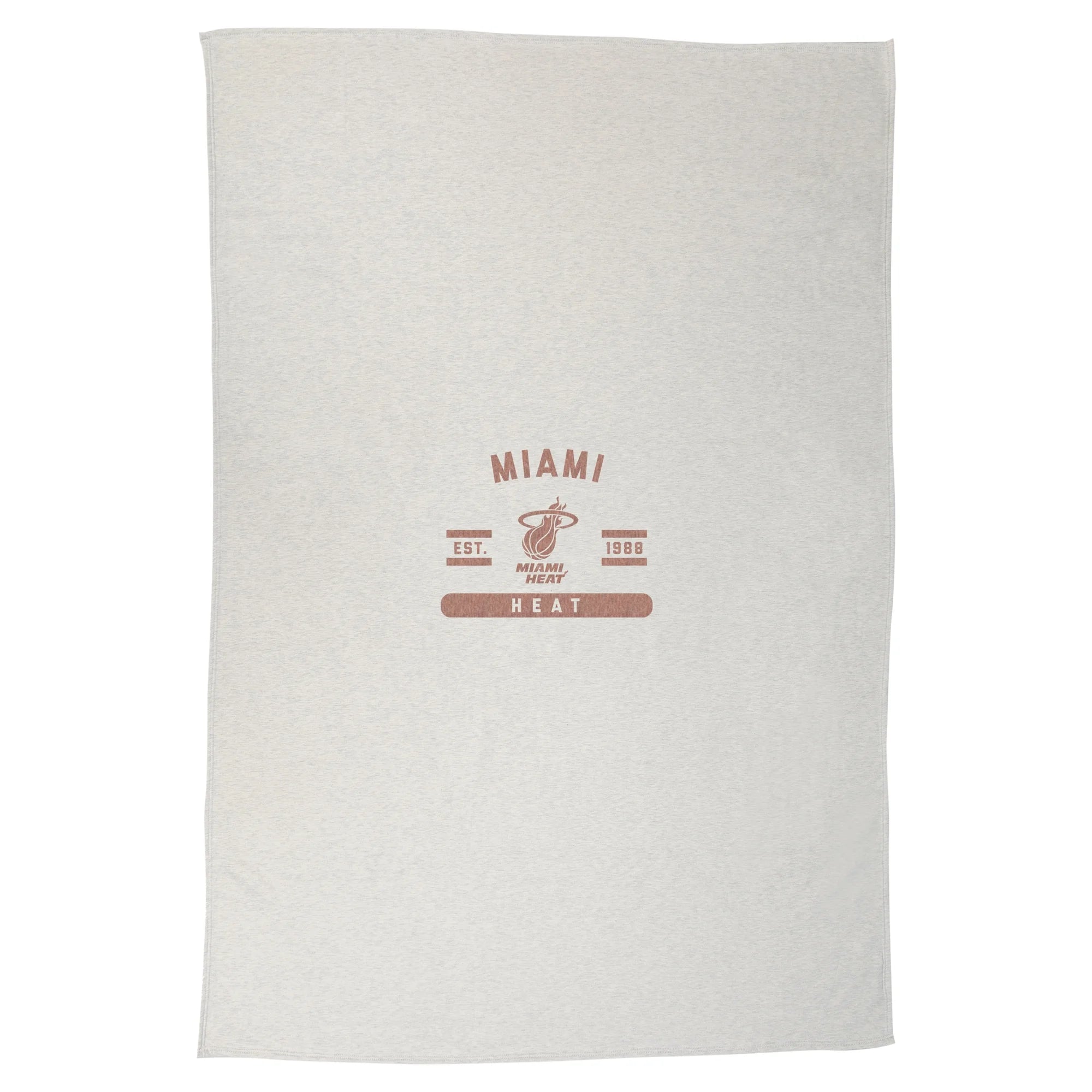 Miami Heat 54 x 84 Oatmeal Sweatshirt Blanket