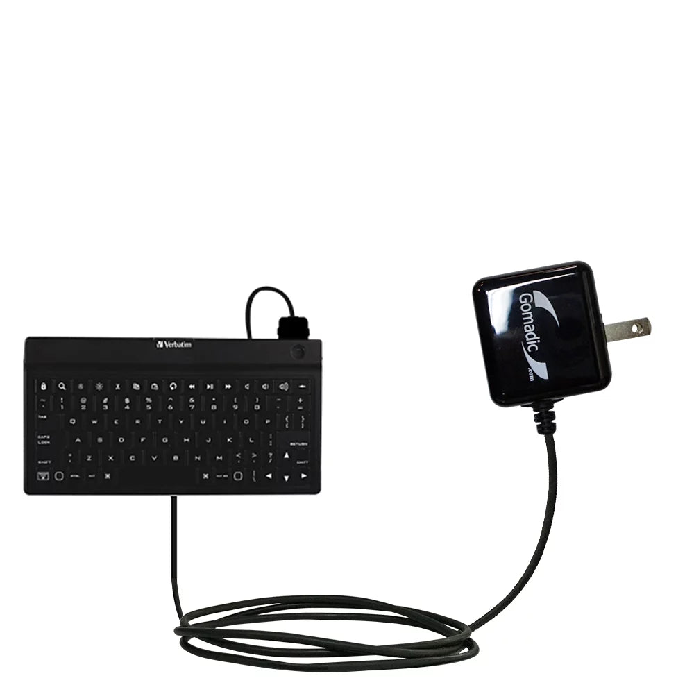 Gomadic Intelligent Compact AC Home Wall Charger suitable for the Esky Slim i9 - High output power with a convenient, foldable plug design - Uses TipE