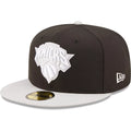 Men's New Era Black/Gray New York Knicks Two-Tone Color Pack 59FIFTY Fitted Hat