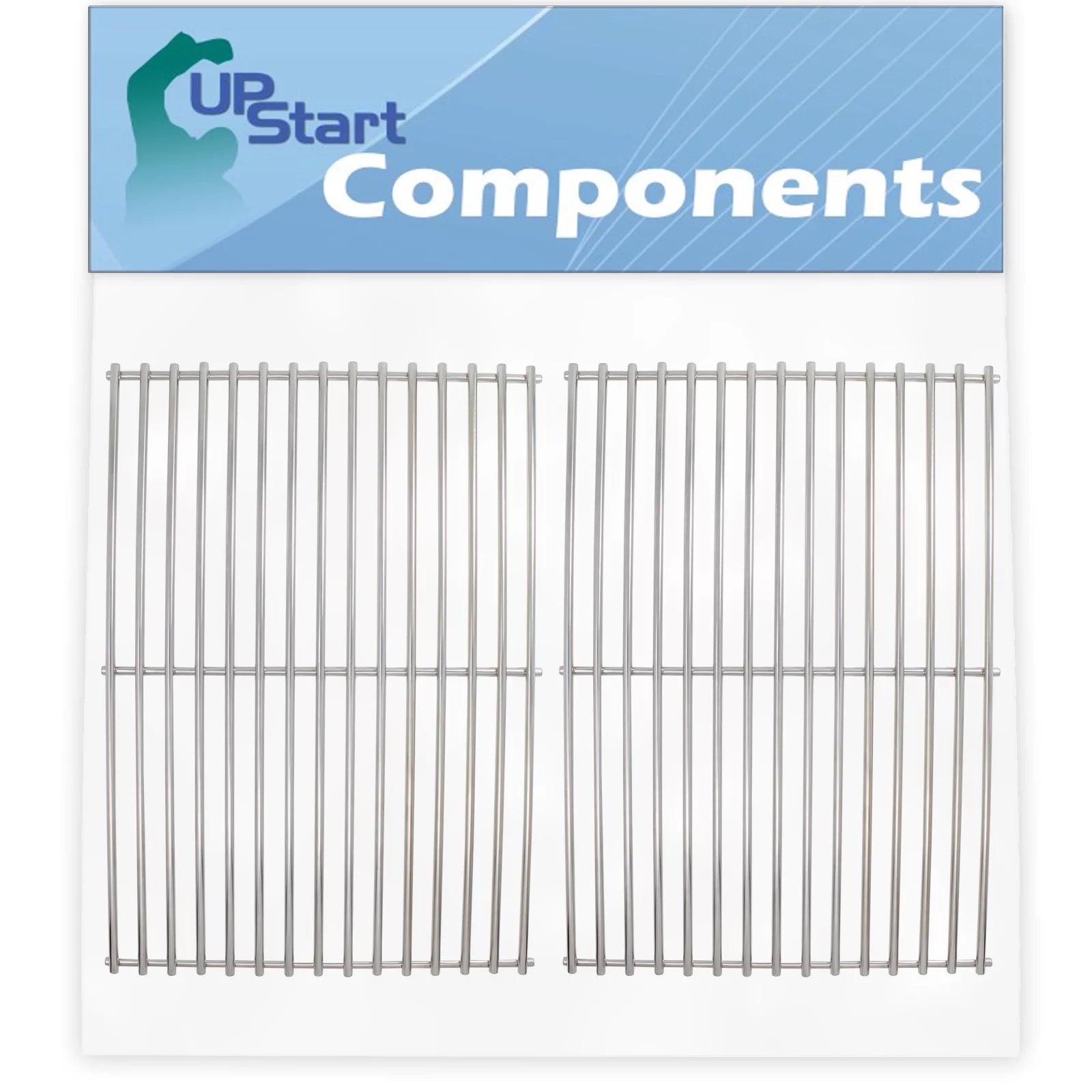 2-Pack BBQ Grill Cooking Grates Replacement Parts for Charbroil 463267113 - Compatible Barbeque Grid 18 1/4