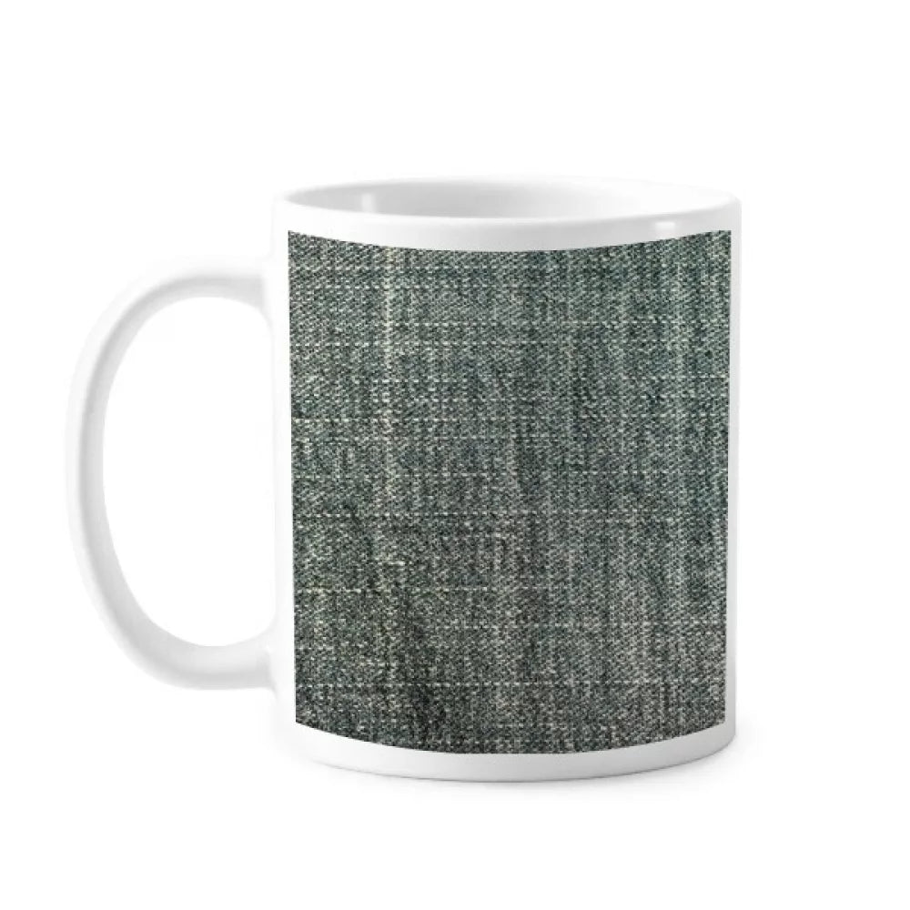 Denim Jean Cowboy Lining Textile Mug Pottery Cerac Coffee Porcelain Cup Tableware