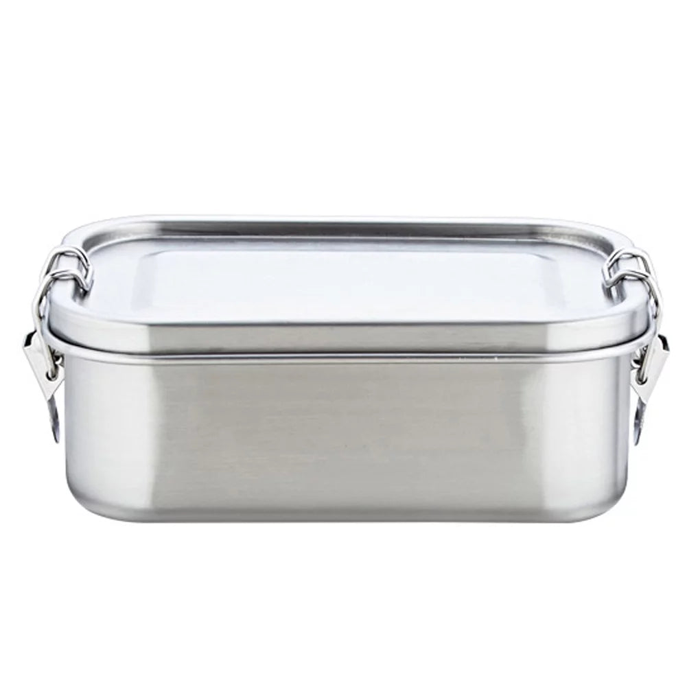 Htovila Lunch box,Metal Lunch Container Box Kids 800ML 2 Compartment Metal 304 Stainless Steel Lunch Box Compartment Metal Lunch Container Metal Bento Steel Lunch Container- Metal Bento Box  YUBZ