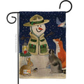 BD-WT-G-114206-IP-DB-D-US18-WA 13 x 18.5 in. Lodge Snowmen Burlap Winter Wonderland Impressions Decorative Vertical Double Sided Garden Flag
