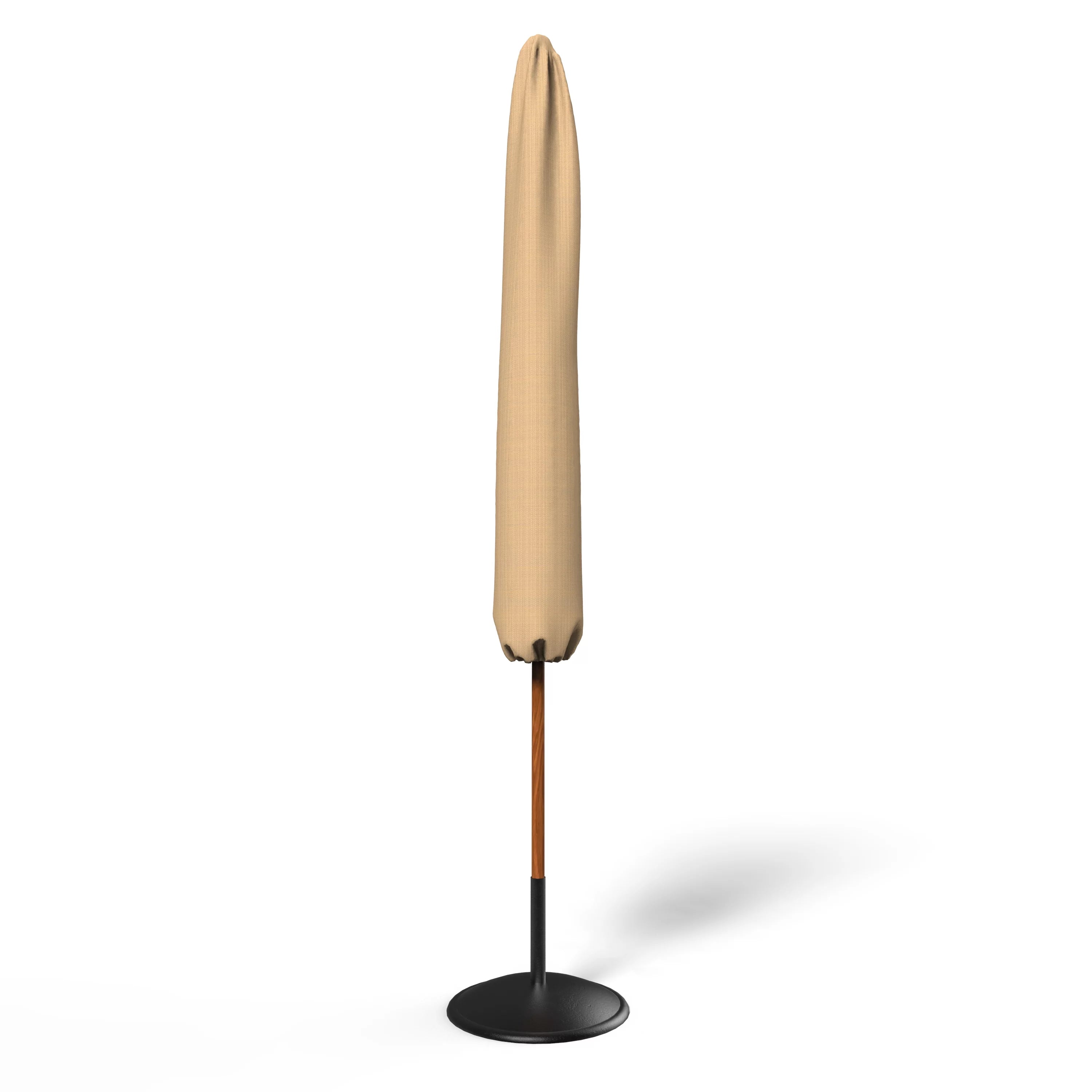 Budge 14 Dia. x 71 H Beige Patio Umbrella Cover, Sedona
