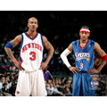 Stephon Marbury & Allen Iverson New York Knicks vs. Philadelphia 76ers Unsigned Hardwood Classics Hands On Hips