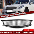 Front Car Bumper Grille Grill for Infiniti G37 G25 Q40 2011-2012 4 Door Sedan Gloss Black