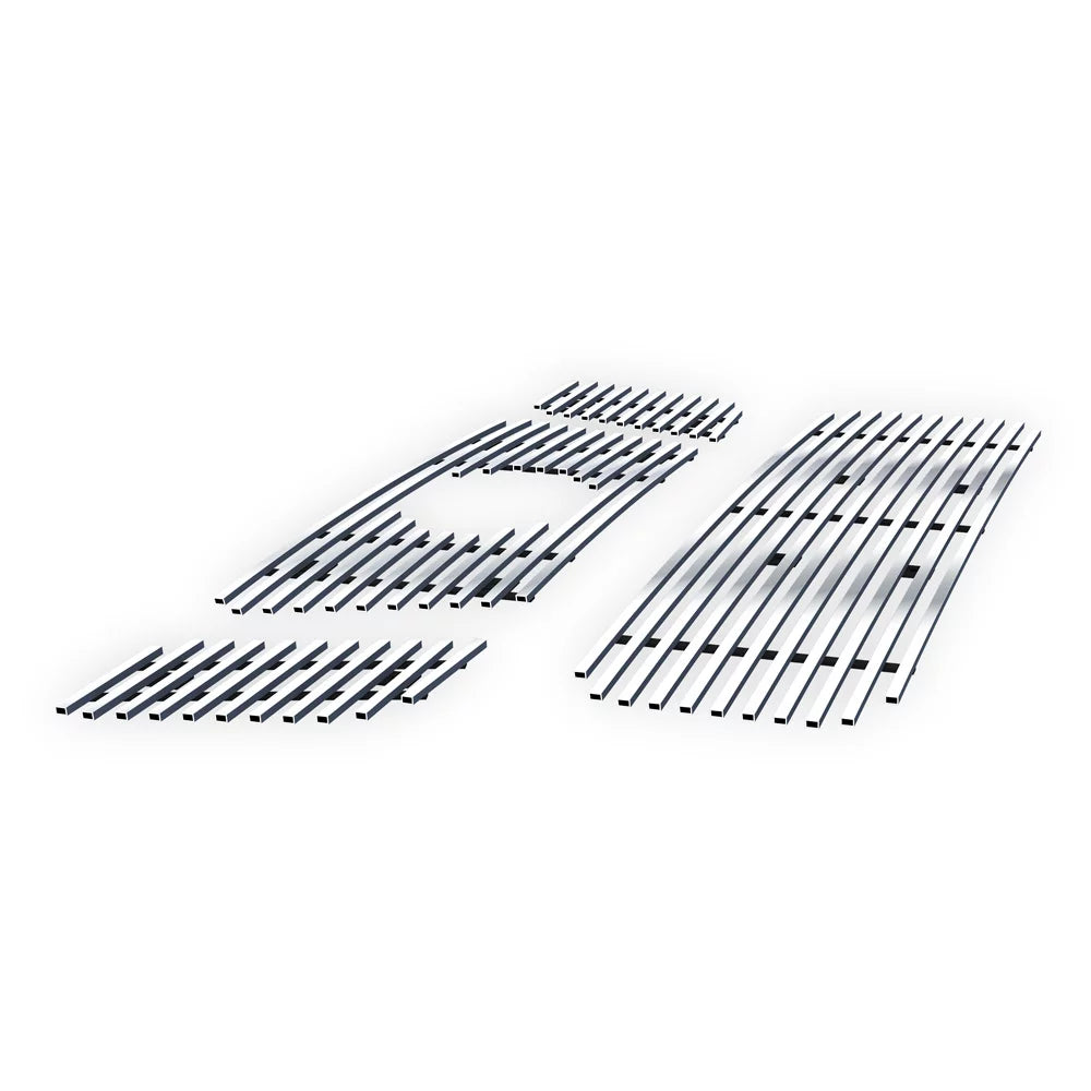 APS Premium Stainless Steel Chrome Billet Grille Grill Compatible with Nissan Titan 2008-2012 Combo N19-A31776N