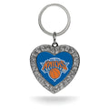 NBA New York Knicks Rhinestone Heart Key Ring QGC7919