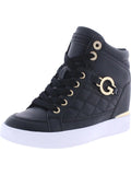 GBG Los Angeles Womens Neaka Faux Leather Lifestyle High-Top Sneakers