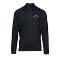 Men's Levelwear Black Miami Heat Finley Insignia Core Quarter-Zip Pullover Top