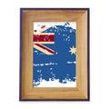Australia Flavor Flag Retro Illustration Photo Frame Exhibition Display Art Desktop Painting