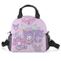 My Melody Kuromi Portable Lunch Bag Insulated Thermal Cooler Tote Bag Lunch Box Bag For Girls Boys Adults