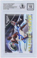 Allen Iverson Philadelphia 76ers Autographed 1996-97 Skybox Premium Reebok Chase Silver #100 Beckett Fanatics Witnessed Authenticated 10 Rookie Card - Fanatics Authentic Certified