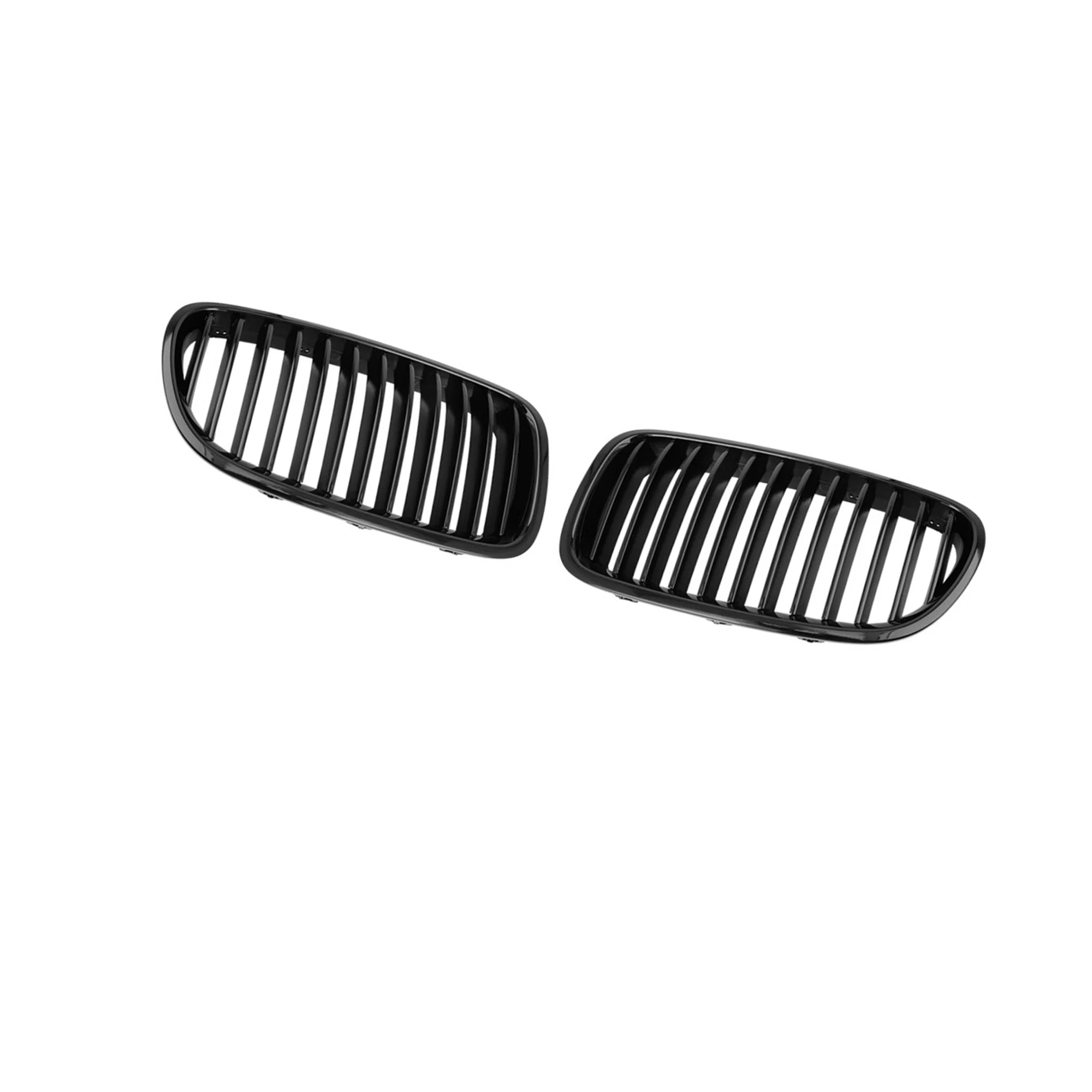 2pcs Glossy Black Front Kidney Grille Grill for 2011-2015 BMW F10 4D