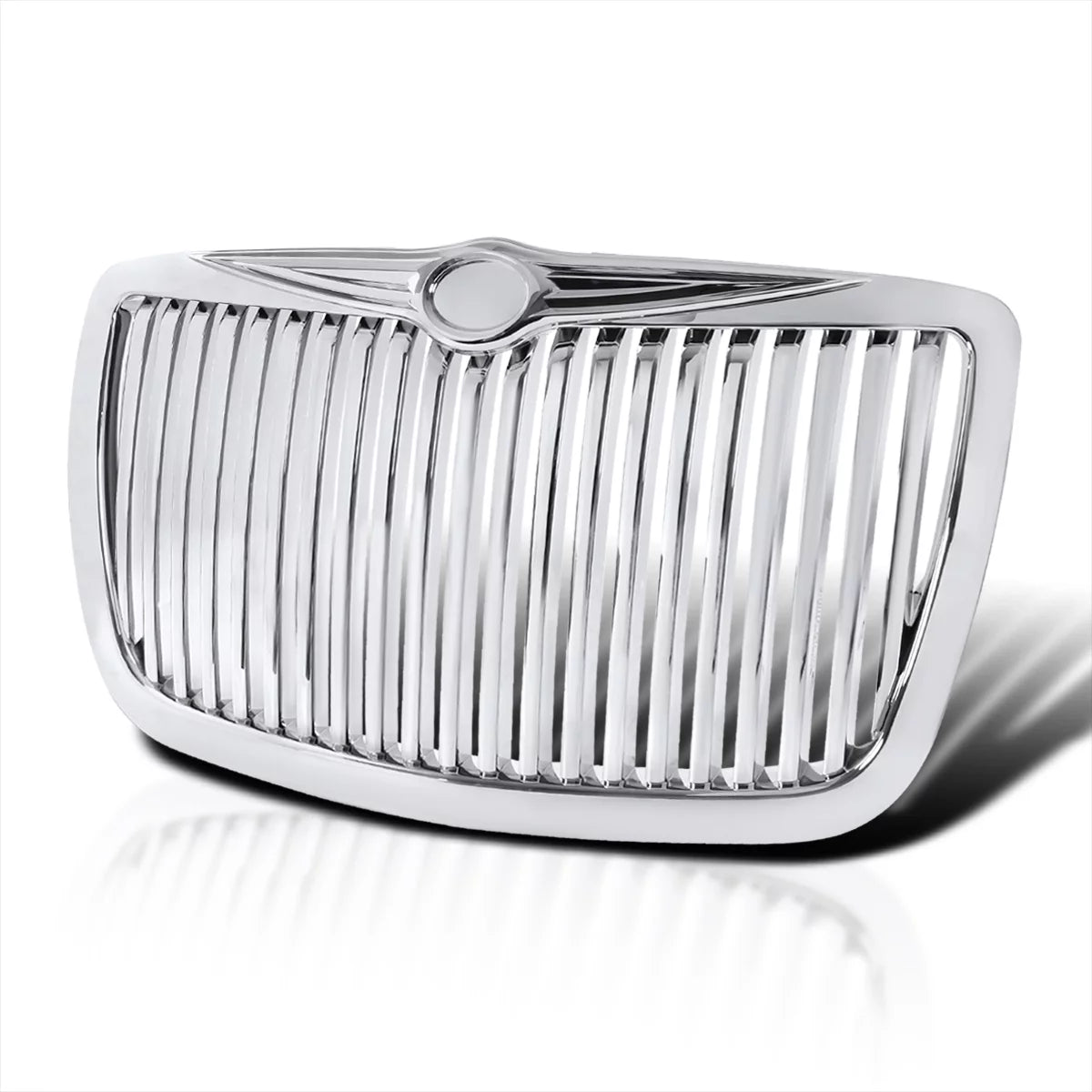 Spec-D Tuning Vertical Grill Front Grille Compatible with 2005-2010 Chrysler 300 300C