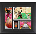 Bam Adebayo Miami Heat Framed 15'' x 17'' Player Collage with a Piece of Team-Used Basketball