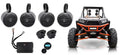 4 Rockville 5.25 Tower Speakers+4-Ch Amp+Bluetooth Receiver for Polaris RZR/ATV