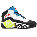 FILA Men Mb, Color: White / Black / Electric Blue, Size: 10 (1BM01080-117-10)