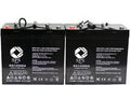 SPS Brand 12V 55 Ah Replacement Battery for Sunrise P110 Patriot (22NF) (Terminal i4) (2 Pack)