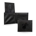 Miami Basketball Heat Black Bilfold Wallet with clear ID display