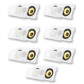 Acoustic Audio HD-6c Flush Mount Speakers Dual 6.5 Woofers In Wall 7 Pack