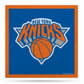 Rico Industries Basketball New York Knicks  Felt Home & Wall Decor Banner - Banner for Man Cave, Game Room, Office & Bedroom - Long-Lasting Wall Decorations - Made in The USA - 23 x 23