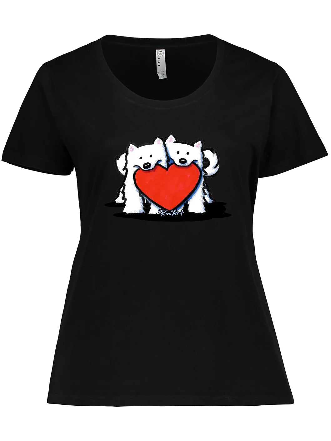 Inktastic Eskies w/ Heart (for Darks) Women's Plus Size T-Shirt