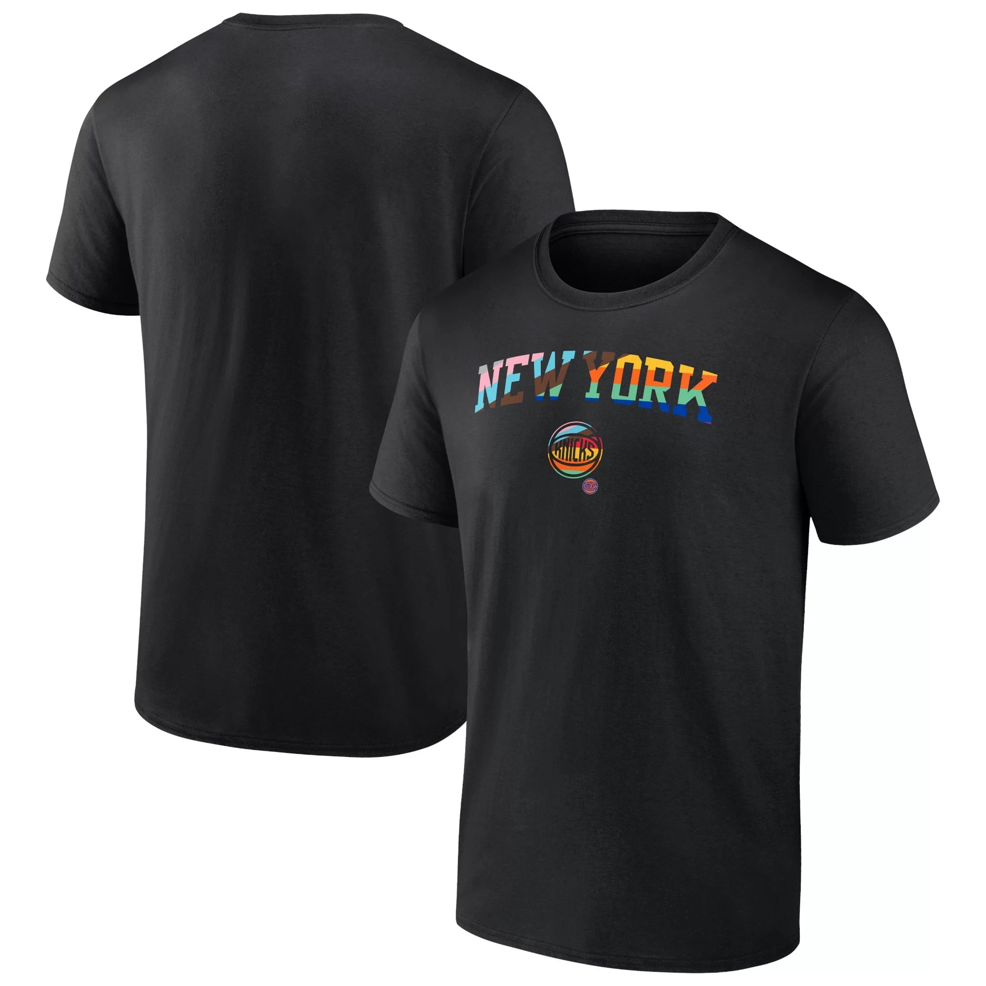 Men's Fanatics Branded Black New York Knicks Pride T-Shirt