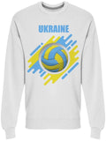 Volleyball Symbol With Ukraine Sweatshirt Men -Image by Shutterstock, Male x-Large