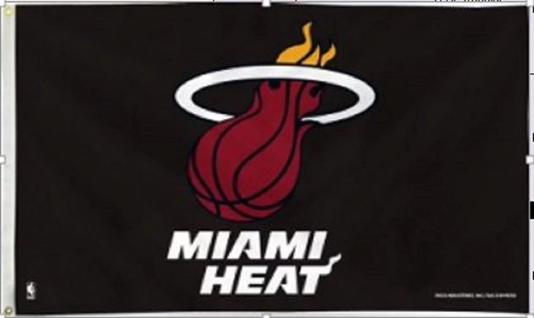 NBA Miami Heat 3'x5' Flag One Size, Team Color Heavy Duty Fabric Flag