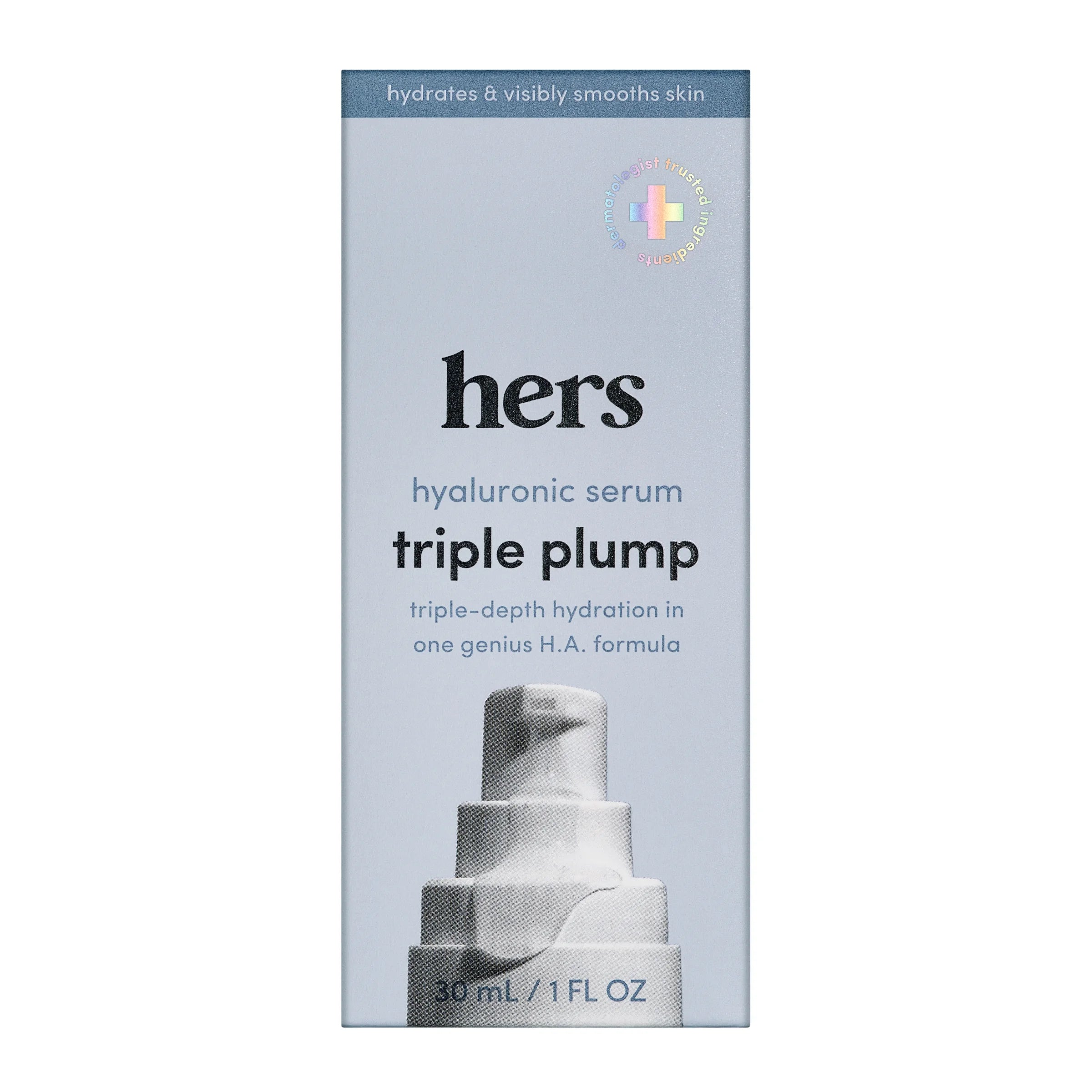 Hers Triple Plump Hyaluronic Facial Serum, 1 fl oz