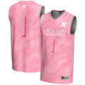 Unisex GameDay Greats #1 Pink Miami University RedHawks Lightweight Basketball Fashion Jersey