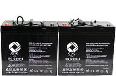 SPS Brand 12V 55 Ah Replacement Battery for Fortress Scientific 760N 22NF 22NF (Terminal i4) (2 Pack)