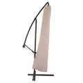 Modern Leisure Chalet 24 x 8 x 78 Beige Round Patio Umbrella Cover with UV Resistant