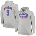 Men's Mitchell & Ness Allen Iverson Heathered Gray Philadelphia 76ers Big & Tall Name & Number Pullover Hoodie