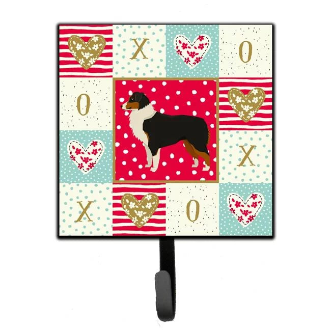 4.25 x 1 x 7 in. Australian Shepherd Love Leash or Key Holder