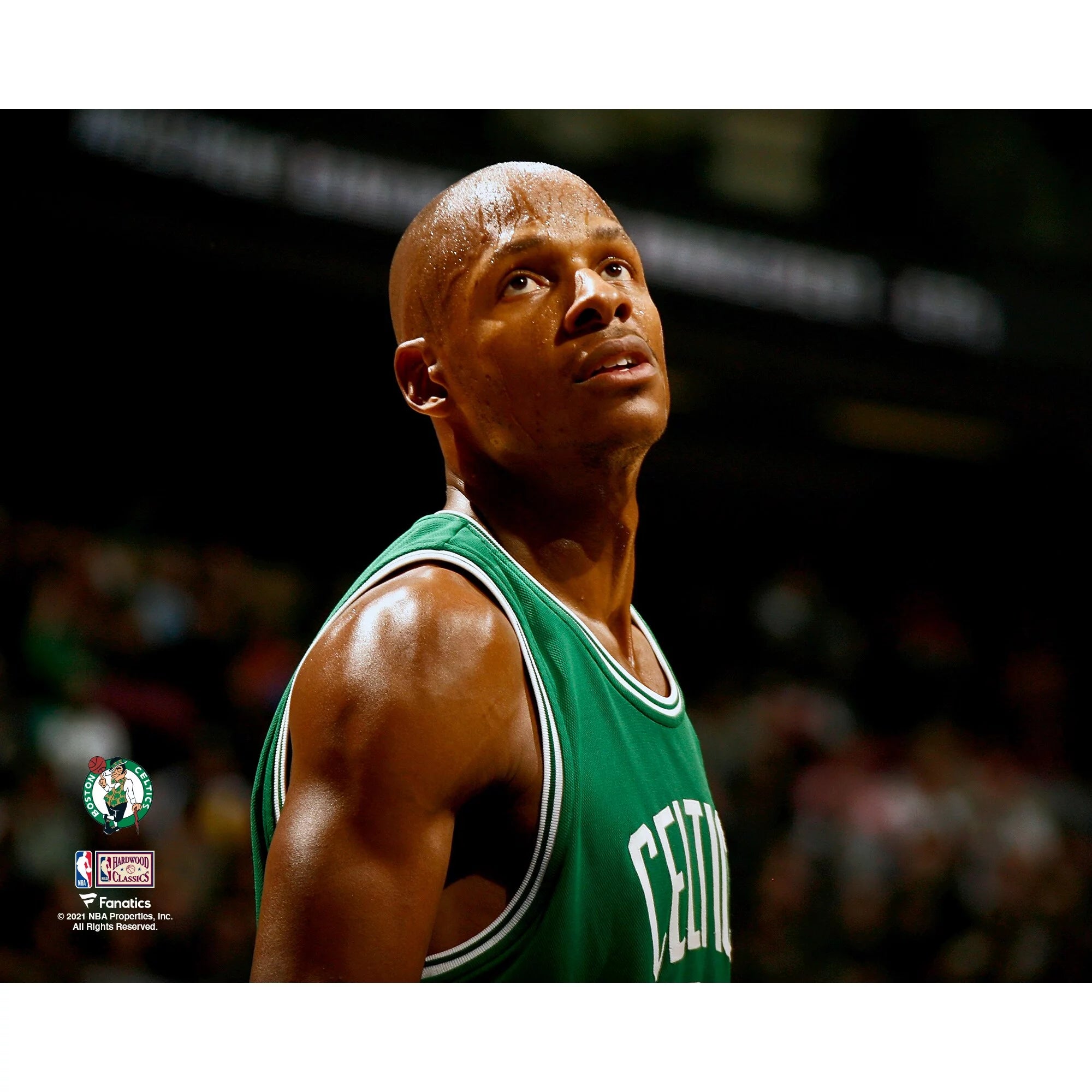 Ray Allen Boston Celtics Unsigned Close Up Photograph