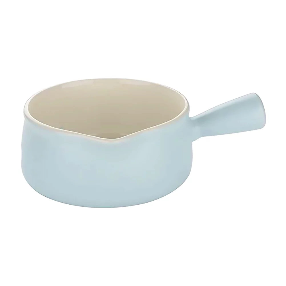 Ceramic Milk Pot Breakfast Milk Pot Butter Warmer Non-stick Cooking Pot Food Cooking Pot for Microwave