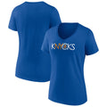 Women's Fanatics Branded Blue New York Knicks Team Pride V-Neck T-Shirt