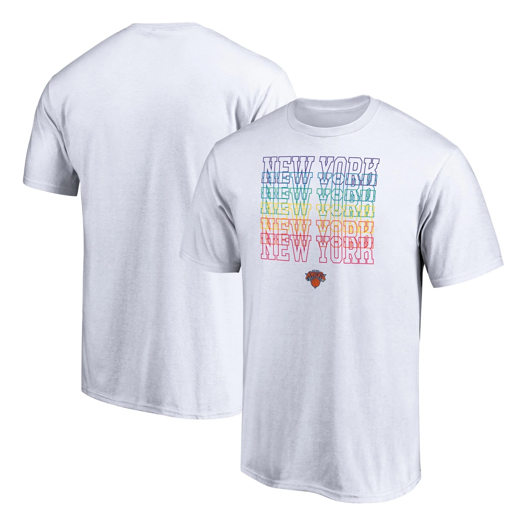 Men's Fanatics Branded White New York Knicks Team City Pride T-Shirt