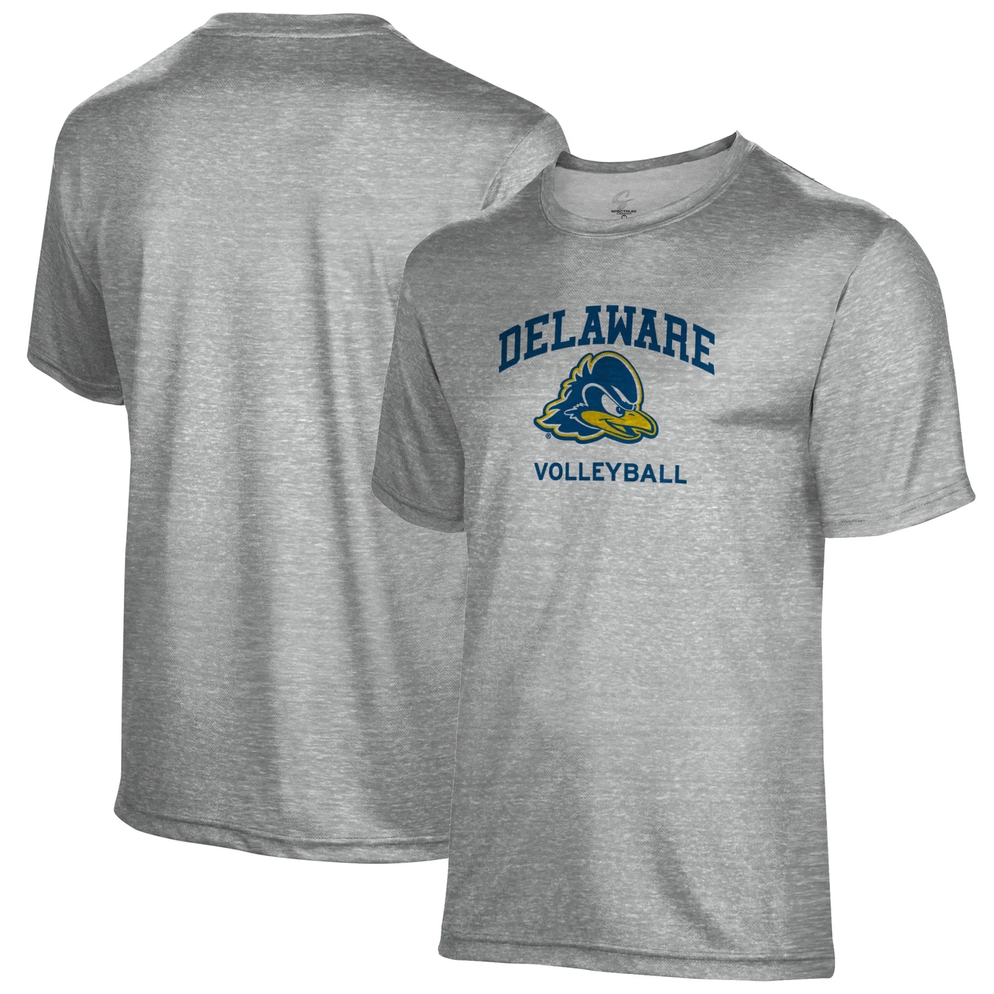 Men's Gray Delaware Fightin' Blue Hens Volleyball Name Drop T-Shirt