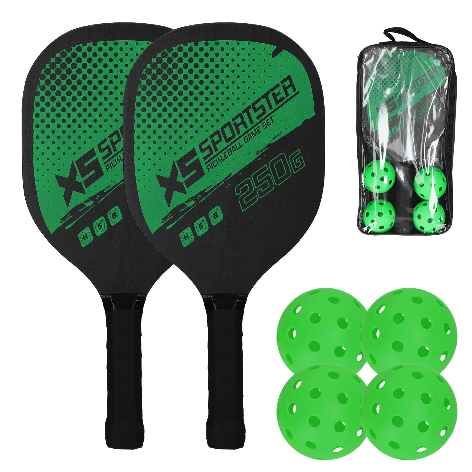 Irfora Pickleball Rackets,Set Of 2 Of 2 And 2 And 4 Paddle Set Of Balls Pickle-ball With And 4 Pickleballs Pickleball Paddle Set Pickleball Set Pickleball With Balls 4 Pickleballs Balls Qisuo Qinquan