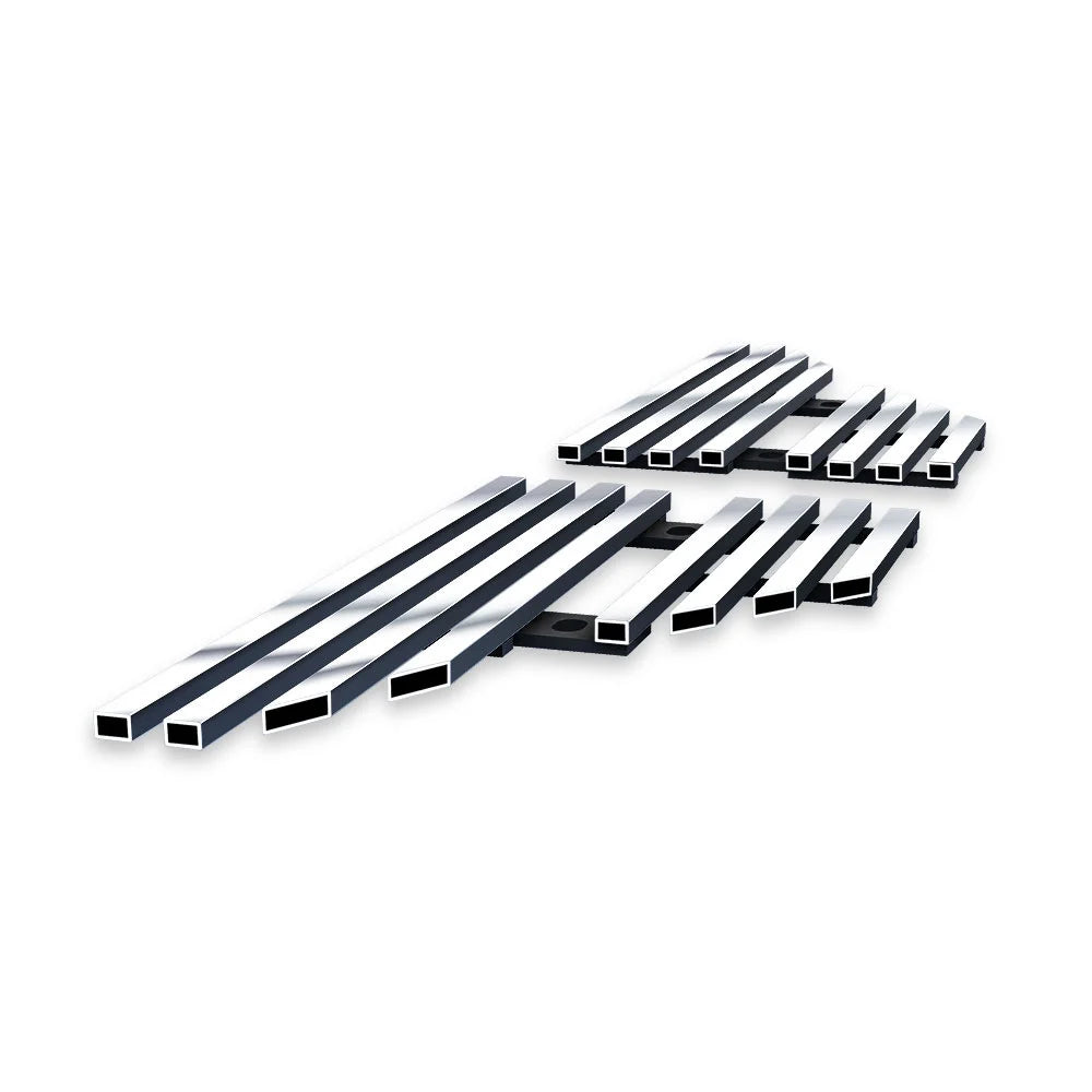 APS Compatible with Ford F-250 F-350 F-450 F-550 2008-2010 Side Vent Stainless Steel Chrome Billet Grille Grill Insert F65542A