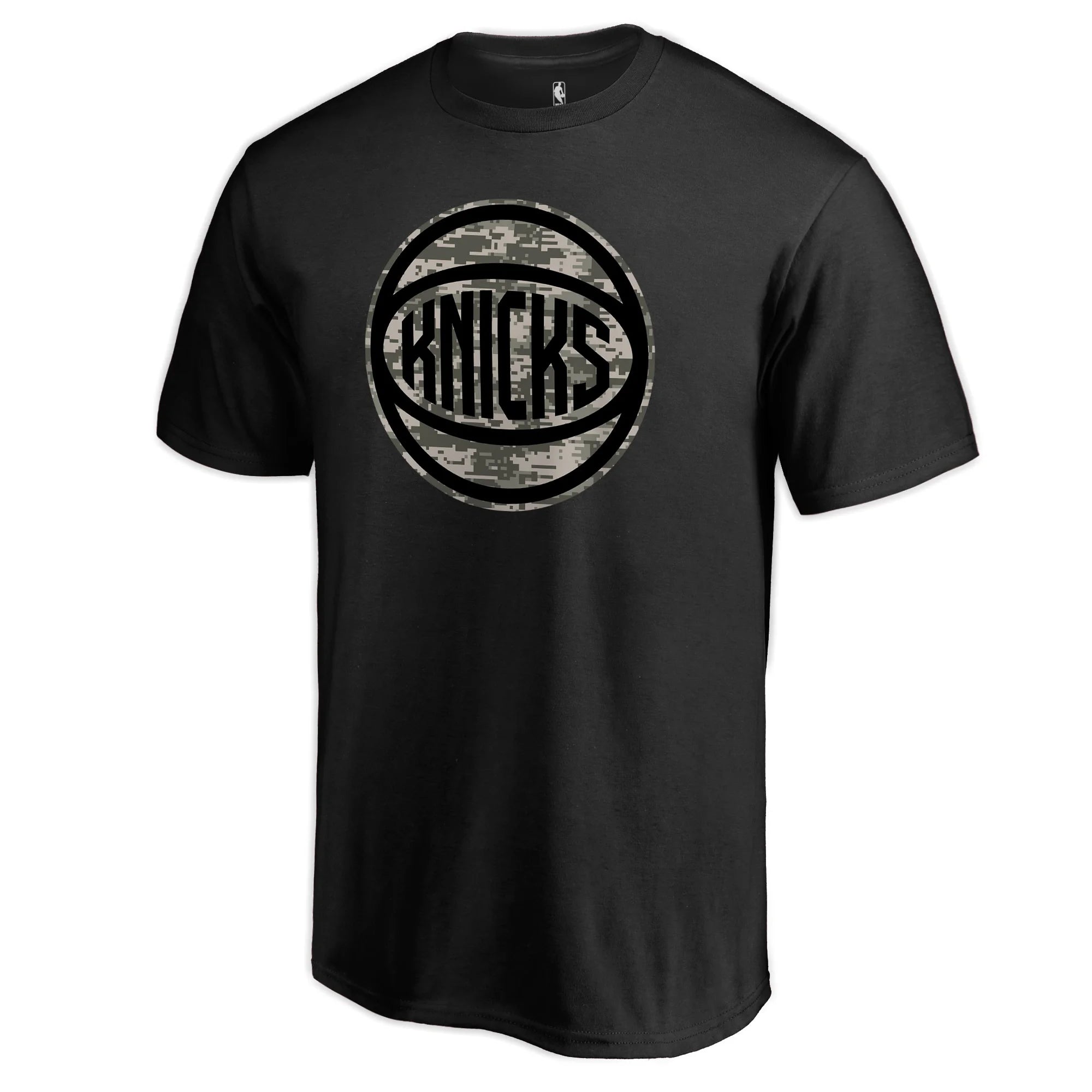 Men's Fanatics Branded Black New York Knicks Cloak Camo T-Shirt