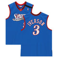 Allen Iverson Philadelphia 76ers Autographed Blue 1999-00 Mitchell and Ness Authentic Jersey - Fanatics Authentic Certified