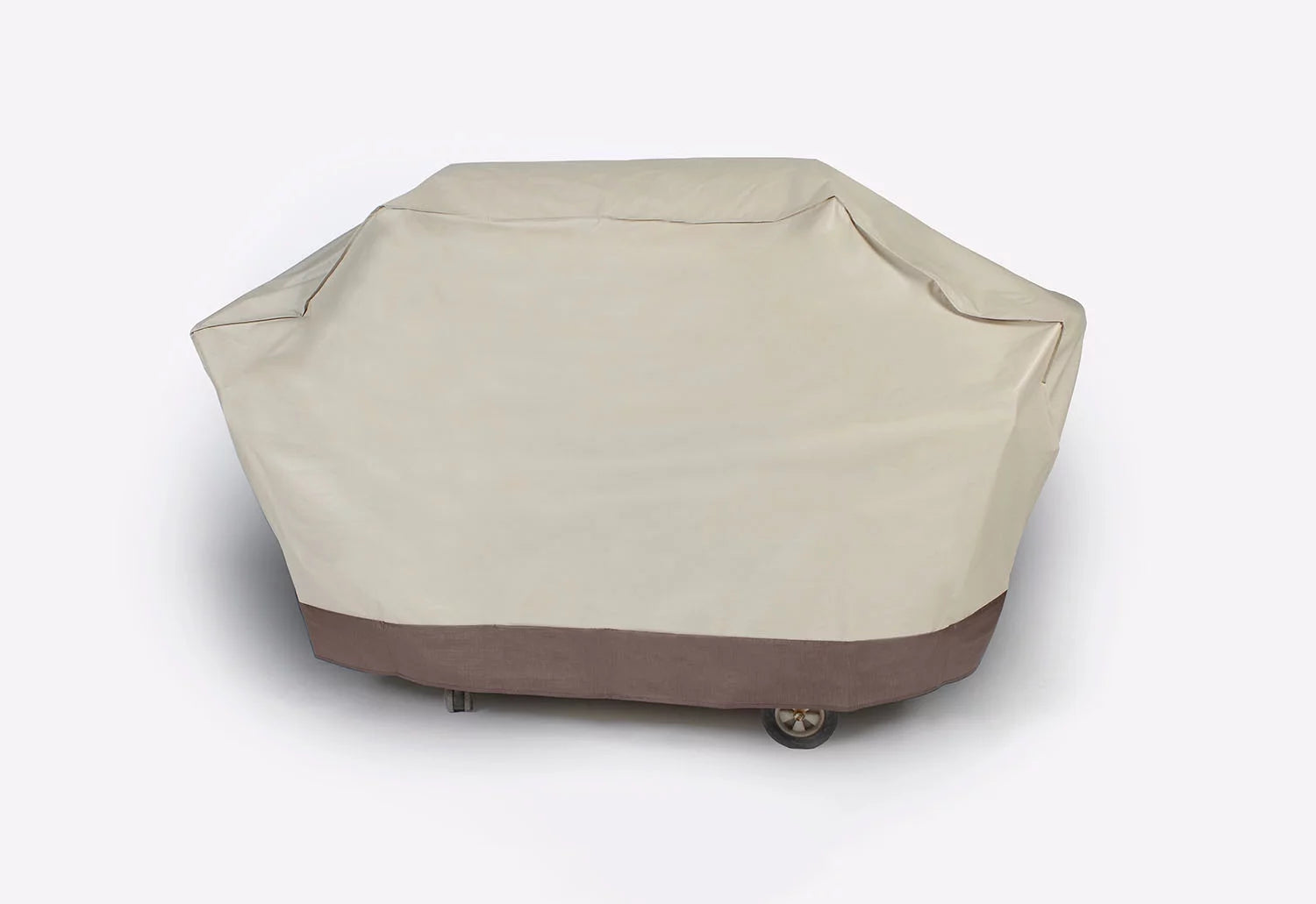 LB International Durable Outdoor Patio Full Embossed Vinyl Premium Gas Grill Cover - Taupe