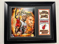 Miami Basketball Champions Lebron James Back To Back MVP 11x14 Custom Frame