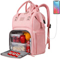 MAQTOIZ Women Lunch Backpack, Insulated Cooler Laptop Backpack Lunch Box, Teacher Nurse Work Backpack Laptop Cooler