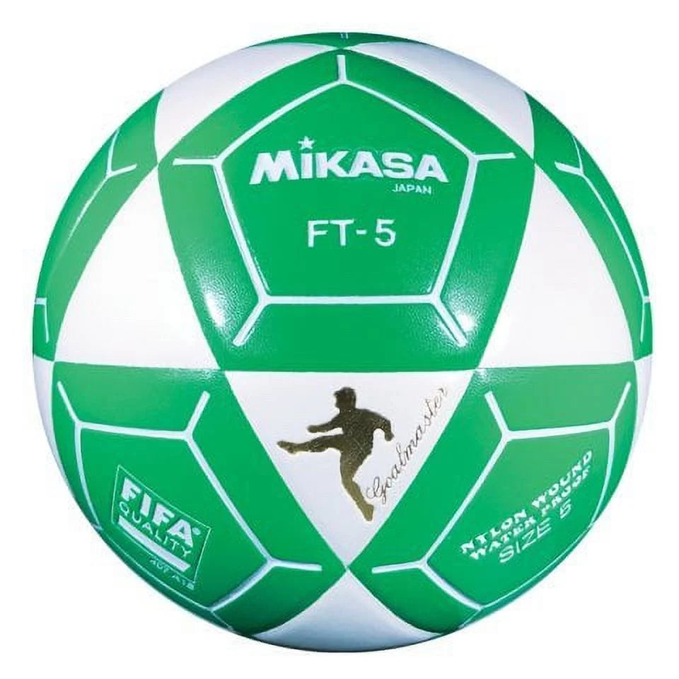 Mikasa FT5 Goal Master Soccer Ball White/Green Size 5